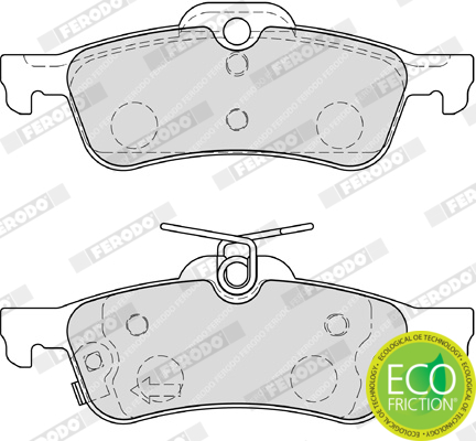 Brake Pad Set, disc brake - FDB4041 FERODO
