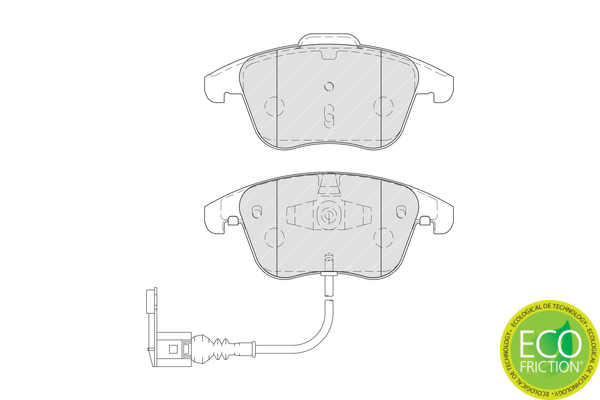 Brake Pad Set, disc brake - FDB4057 FERODO