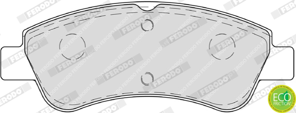 Brake Pad Set, disc brake - FDB4066 FERODO