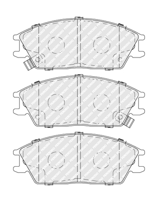 Brake Pad Set, disc brake - FDB4076 FERODO