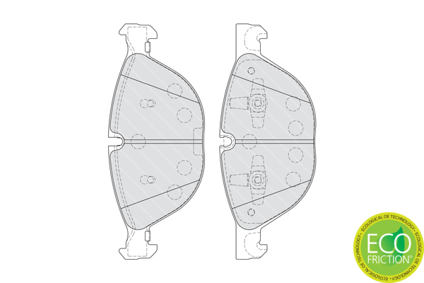 Brake Pad Set, disc brake - FDB4079 FERODO