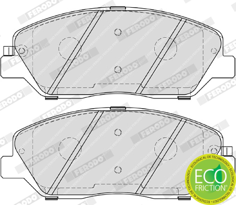 Brake Pad Set, disc brake - FDB4111 FERODO