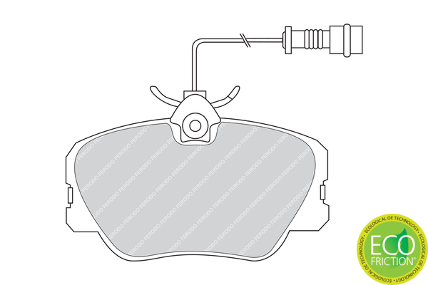 Brake Pad Set, disc brake - FDB415 FERODO