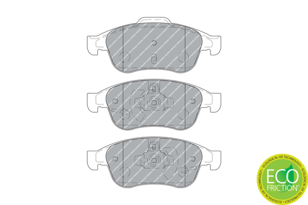 Brake Pad Set, disc brake - FDB4180 FERODO