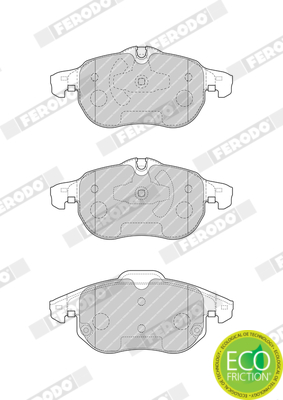 Brake Pad Set, disc brake - FDB4188 FERODO