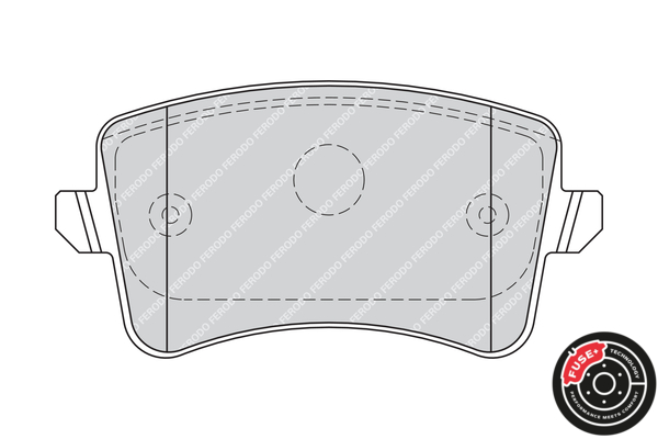 Brake Pad Set, disc brake - FDB4190 FERODO