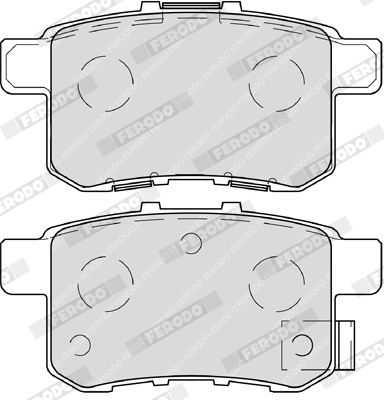 Brake Pad Set, disc brake - FDB4198 FERODO