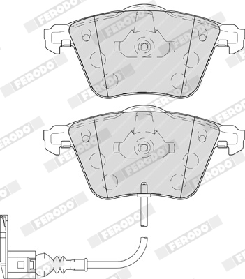 Brake Pad Set, disc brake - FDB4223 FERODO