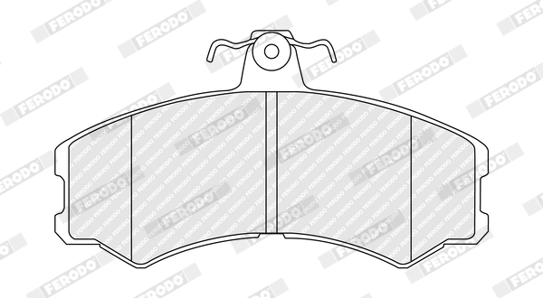 Brake Pad Set, disc brake - FDB4225 FERODO