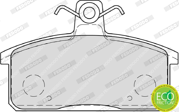 Brake Pad Set, disc brake - FDB4226 FERODO