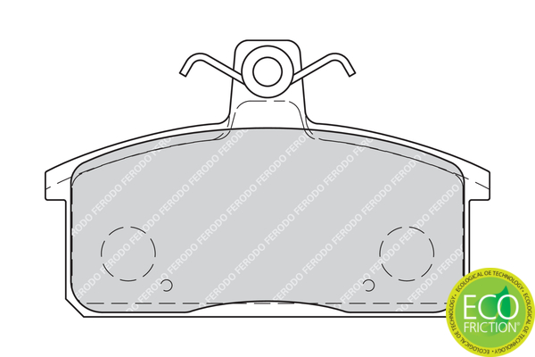 Brake Pad Set, disc brake - FDB4226 FERODO