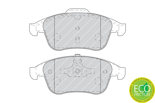 Brake Pad Set, disc brake - FDB4249 FERODO
