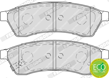 Brake Pad Set, disc brake - FDB4305 FERODO