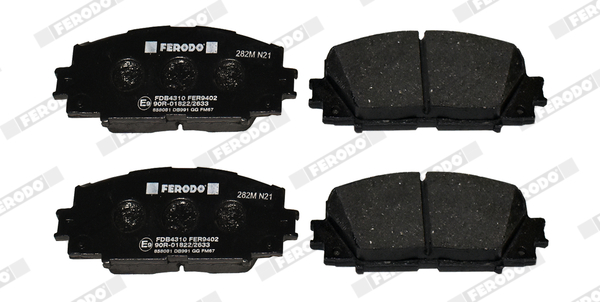 Комплект тормозных колодок, дисковый тормоз - FDB4310 FERODO
