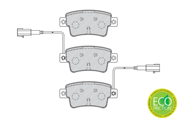 Brake Pad Set, disc brake - FDB4325 FERODO