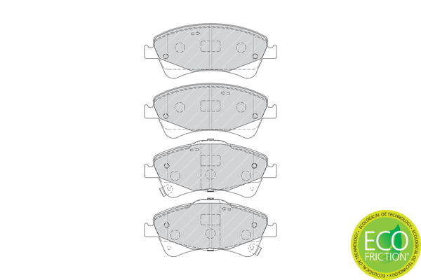 Brake Pad Set, disc brake - FDB4326 FERODO