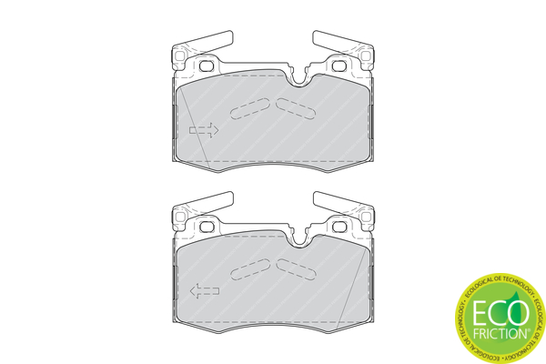 Brake Pad Set, disc brake - FDB4358 FERODO