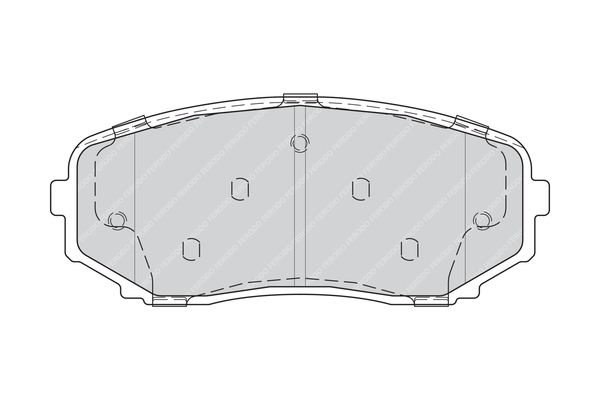 Brake Pad Set, disc brake - FDB4365 FERODO
