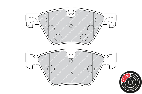Brake Pad Set, disc brake - FDB4380 FERODO