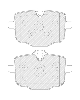 Brake Pad Set, disc brake - FDB4381 FERODO