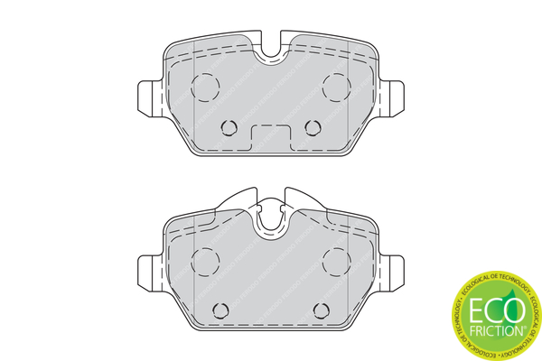 Brake Pad Set, disc brake - FDB4383 FERODO