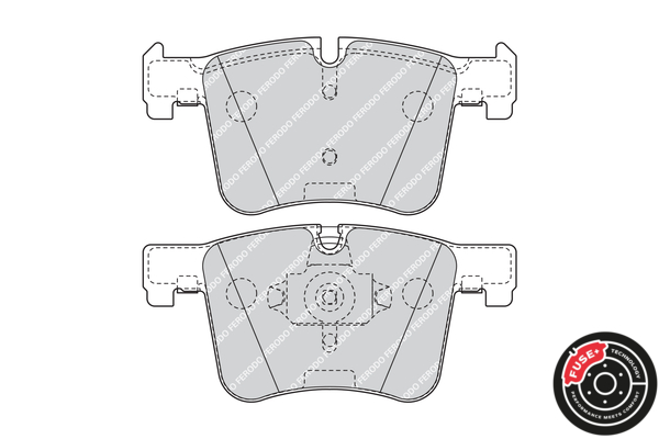 Brake Pad Set, disc brake - FDB4394 FERODO