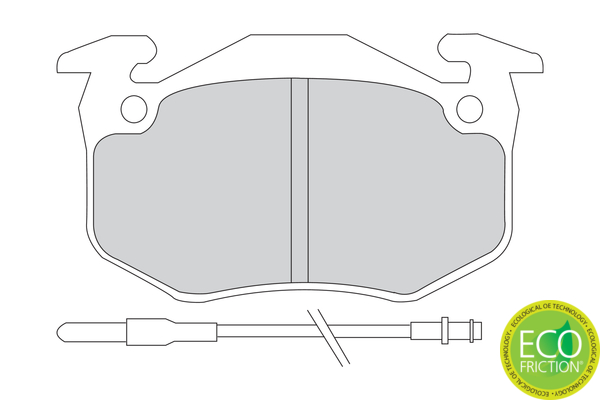 Brake Pad Set, disc brake - FDB440 FERODO