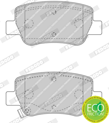 Brake Pad Set, disc brake - FDB4411 FERODO