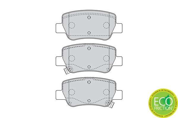 Brake Pad Set, disc brake - FDB4411 FERODO
