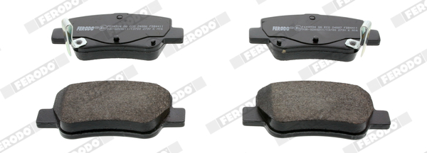 Brake Pad Set, disc brake - FDB4411 FERODO