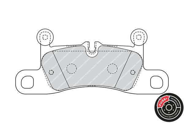 Brake Pad Set, disc brake - FDB4424 FERODO