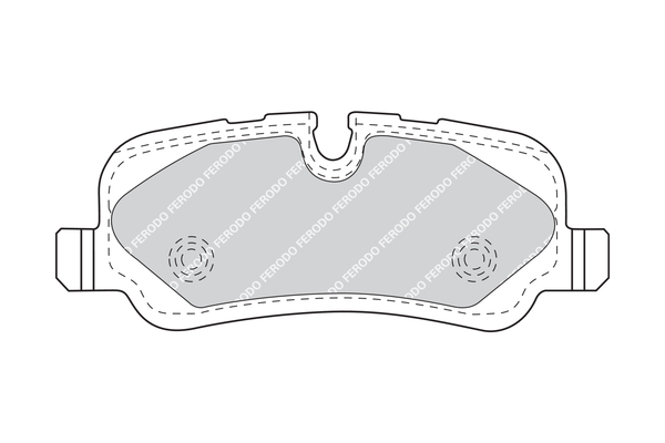 Brake Pad Set, disc brake - FDB4432 FERODO