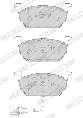 Brake Pad Set, disc brake - FDB4454 FERODO