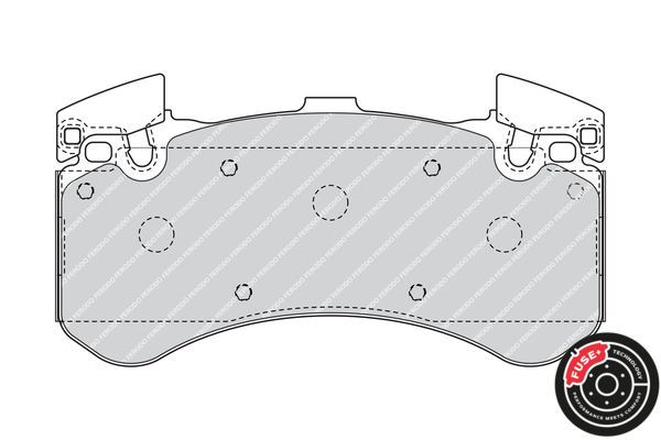 Brake Pad Set, disc brake - FDB4468 FERODO