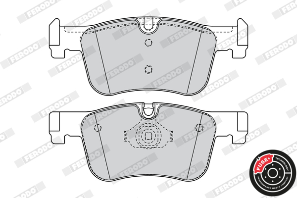 Brake Pad Set, disc brake - FDB4489 FERODO