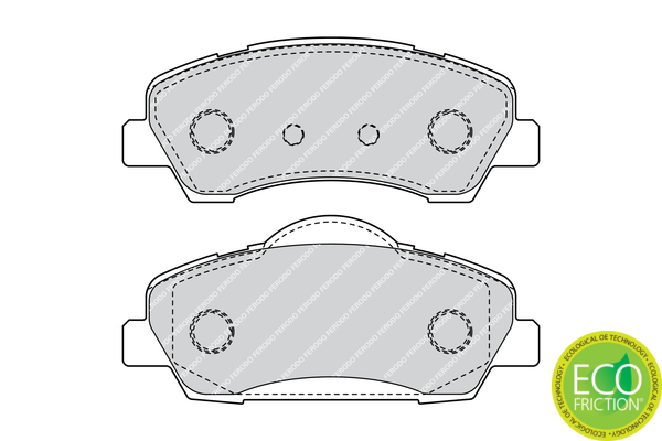 Brake Pad Set, disc brake - FDB4491 FERODO