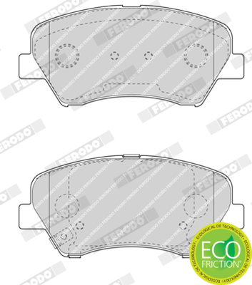 Brake Pad Set, disc brake - FDB4613 FERODO