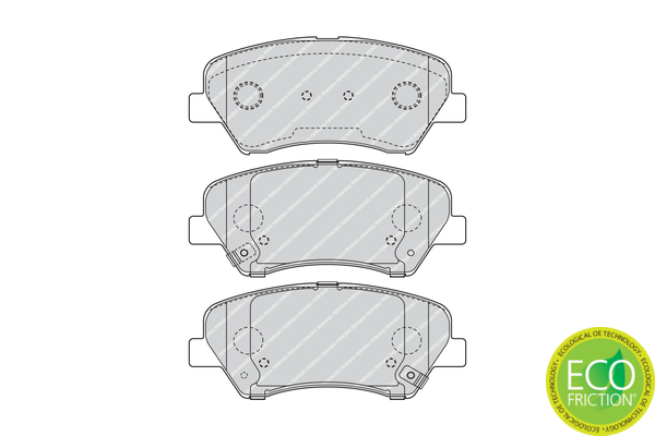 Brake Pad Set, disc brake - FDB4613 FERODO