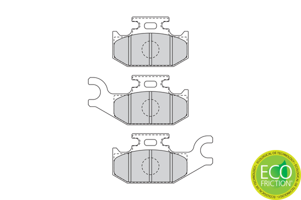 Brake Pad Set, disc brake - FDB4614 FERODO