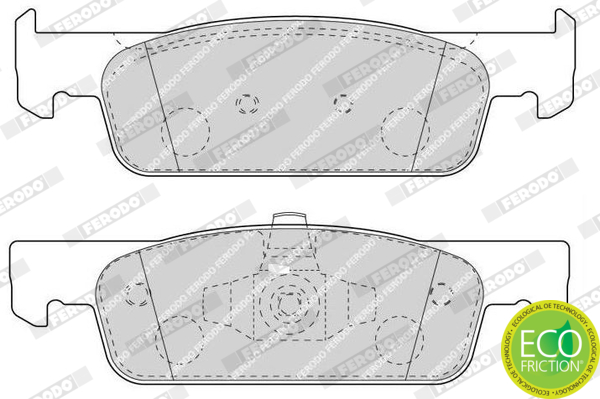 Brake Pad Set, disc brake - FDB4615 FERODO