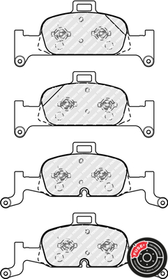 Brake Pad Set, disc brake - FDB4616 FERODO