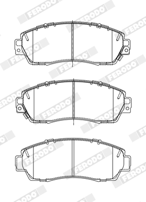 Brake Pad Set, disc brake - FDB4620 FERODO