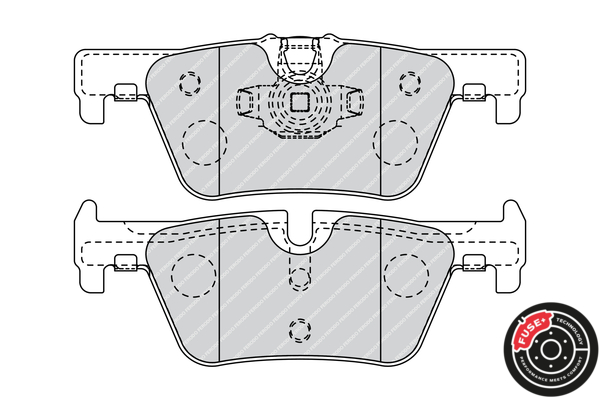 Brake Pad Set, disc brake - FDB4670 FERODO