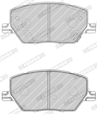 Brake Pad Set, disc brake - FDB4688 FERODO
