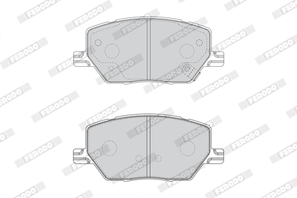 Brake Pad Set, disc brake - FDB4688 FERODO