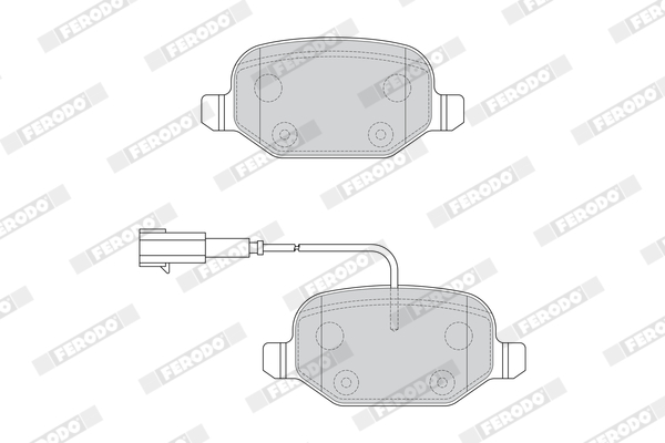 Brake Pad Set, disc brake - FDB4692 FERODO