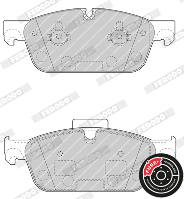 Brake Pad Set, disc brake - FDB4693 FERODO