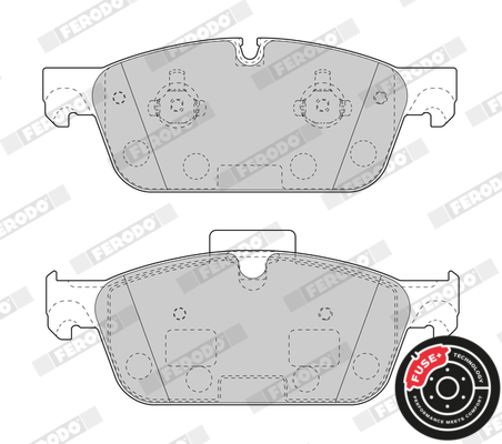 Brake Pad Set, disc brake - FDB4693 FERODO