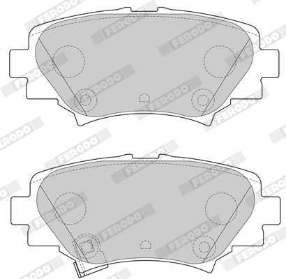 Brake Pad Set, disc brake - FDB4700 FERODO