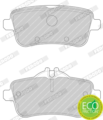 Brake Pad Set, disc brake - FDB4701 FERODO